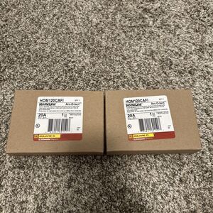 Square D HOM120CAFI 20 A Combo Circuit Breaker 20A Amp Arc Fault New (2 PCS)